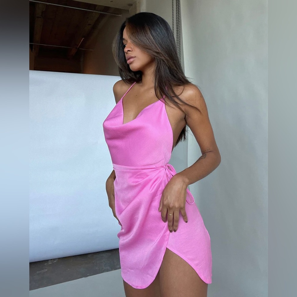 PRINCESS POLLY pink party dress